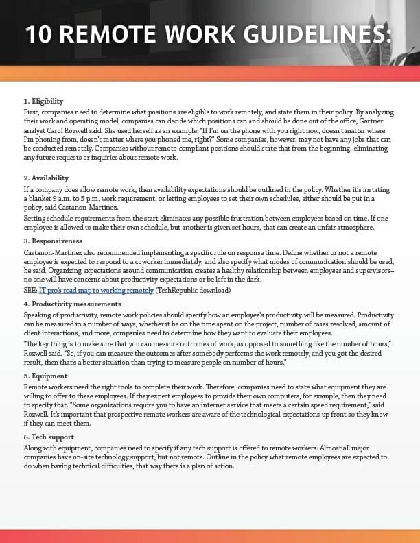 Remote Work Policies Nonprofit Resources